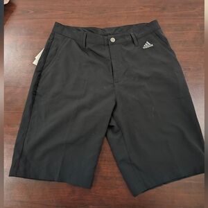 NWT  Adidas black golf shorts size 32"